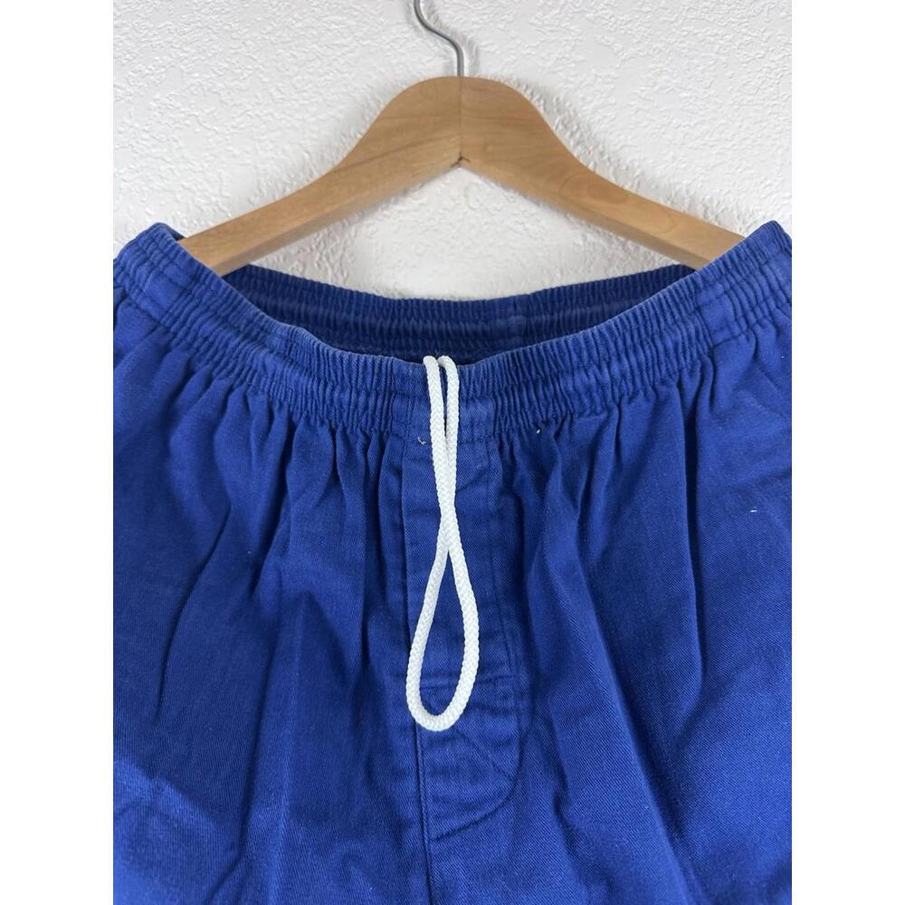 Stussy Blue Drawstring Shorts Made In USA Cotton Streetwear Mens Size M - Picture 6 of 8